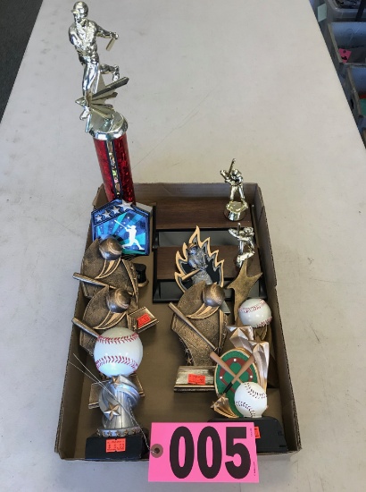 Assrtd. baseball trophies