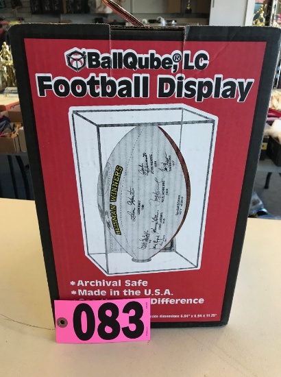 NIB Ball Qube football display