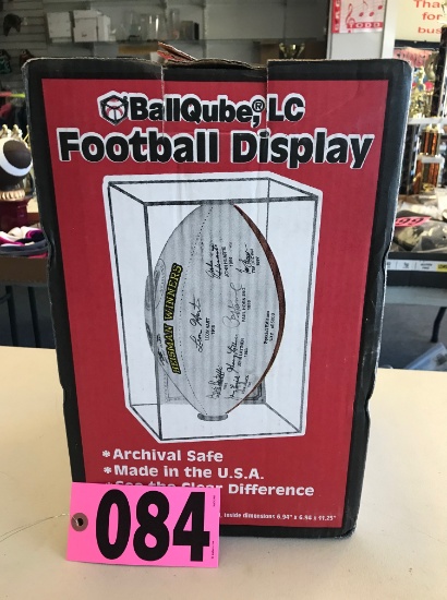NIB Ball Qube football display