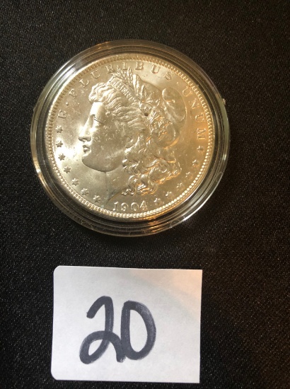 1904-O Morgan silver dollar