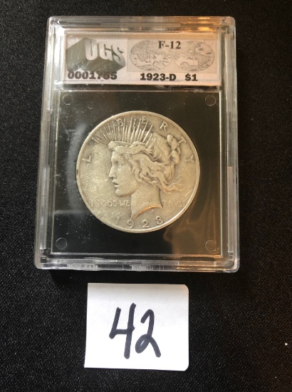 1923-D Liberty Dollar, SN: 0001755