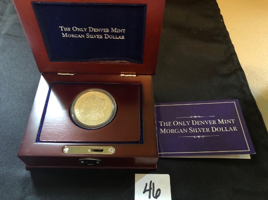 The Only Denver Mint 1921 Morgan silver dollar w/ box