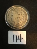 1891-O Morgan silver dollar