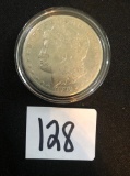 1880 Morgan silver dollar