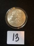 1896 Morgan silver dollar