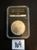 1900 Uncirculated Morgan silver dollar