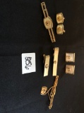 Assorted tie clips & cuff links