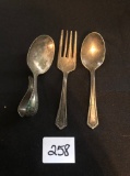 (3) Winthrop silver plated utensils