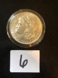 1889 Morgan silver dollar