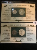 Walking Liberty Coinage: 1942 & 1992 and 1937 & 1987