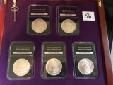 The Complete Uncirculated U.S. Morgan silver dollar mint collection w/ box