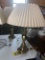 Pair of brass lamps  NO SHIPPING