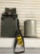 Hunting seat & galvanized jug  NO SHIPPING