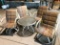 (4) Rocking & swivel patio chairs & table  NO SHIPPING