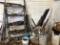 Contents of corner: scrap metal, steel, aluminum, shop shelving  NO SHIPPIN