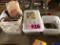 (4) Plastic tubs of assorted hardware  NO SHIPPING