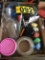 Vase, tape, ribbon, ash tray  - NO SHIPPING NO SHIPPING
