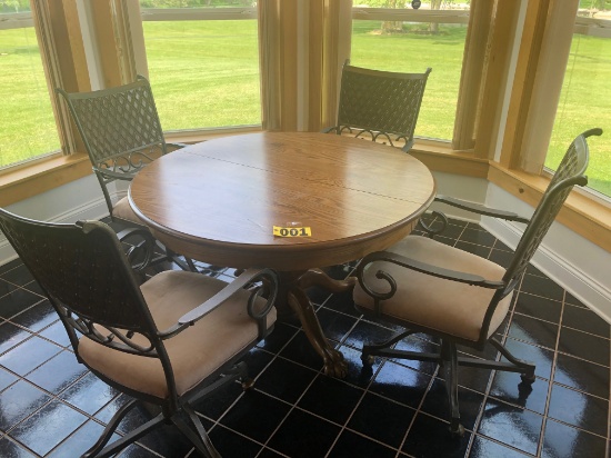Round dinette set w/ 4 chairs - NO SHIPPING NO SHIPPING