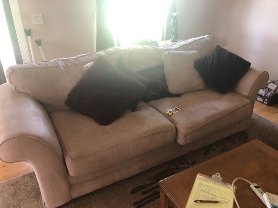 2 Cushion sofa & throew pillows   - NO SHIPPING NO SHIPPING