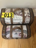 (2) World map treasure boxes - NO SHIPPING NO SHIPPING