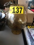 Large amber vase  NO SHIPPING