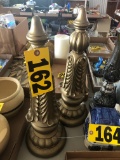 (2) Gold decorative sconces NO SHIPPING