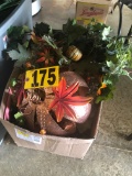 Box of fall décor  NO SHIPPING