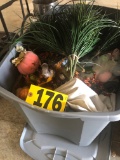 Tub of fall décor  NO SHIPPING
