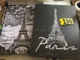 (2) Canvas Paris prints  NO SHIPPING