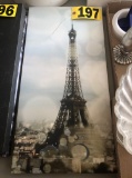 (1) Canvas Paris print  NO SHIPPING
