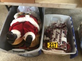 (2) Tubs of Christmas décor  NO SHIPPING