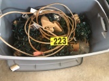 Tub of Christmas lights & décor  NO SHIPPING