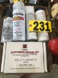 Assrtd. Paint, cabinet repair kits  NO SHIPPING