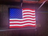 Neon lighted American Flag  NO SHIPPING