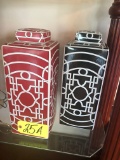 (2) Ceramic jardoniers  - NO SHIPPING NO SHIPPING