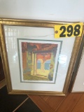 Jan D' Esopo painting, 15/100 Jan 1987 water color w/ COA NO SHIPPING