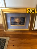 John Pitre signed framed painting NO SHIPPING