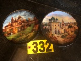 (2) Bradford Exchange Russian comm. Plates  NO SHIPPING