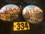 (2) Bradford Exchange Russian comm. Plates  NO SHIPPING