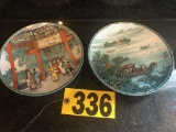 (2) Bradford Exchange Mandarin comm. Plates  NO SHIPPING