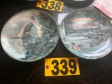(2) Bradford Exchange Mandarin comm. Plates  NO SHIPPING