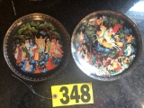 (2) Bradford Exchange Russian Fairy Comm. Plates  NO SHIPPING