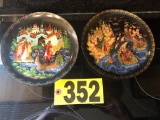 (2) Bradford Exchange Russian Fairy Comm. Plates  NO SHIPPING