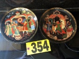 (2) Bradford Exchange Russian Fairy Comm. Plates  NO SHIPPING