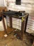 Steel workbench w/ vice, 3'T x 34