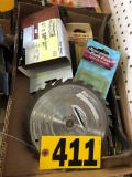 Saw blades, crow bar, sanding belts  NO SHIPPING