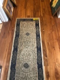 (2) Pc Runner & area rug (has cut out)  - NO SHIPPING NO SHIPPING