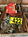 NIB rubber air hose & log chain  NO SHIPPING