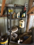 Contenst under skid loft: Shelving, wood birdhouses, scraps NO SHIPPING