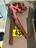(2) Chain binders  NO SHIPPING